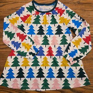 Mini Boden Rainbow Christmas Tree Tunic - Size 8-9 - Christmas Girls Kids.